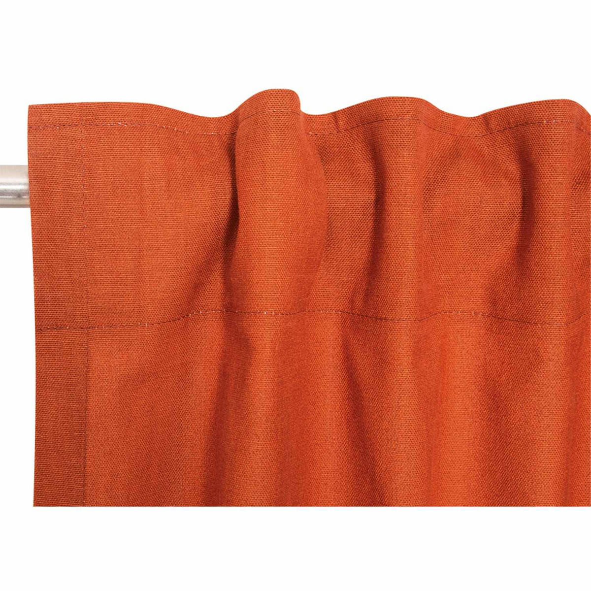 VORHANG MIT SCHLAUFENBAND NEO blickdicht - Orange, Textil (130/0.5/250cm) - Esprit