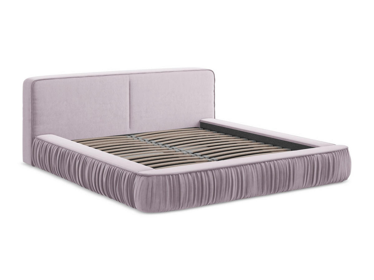 POLSTERBETT mit Bettkasten und Lattenrost 178x238 Violett - Lila/Flieder, Kunststoff/Textil (140/200cm) - Makamii