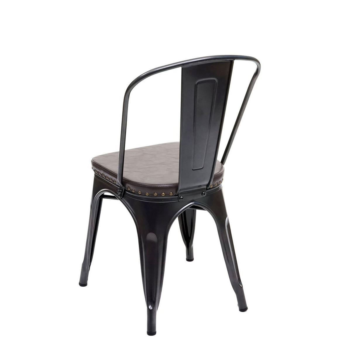 ESSZIMMERSTUHL H10E Braun 4er-Set - Braun, Metall (44/85/49cm) - MCW