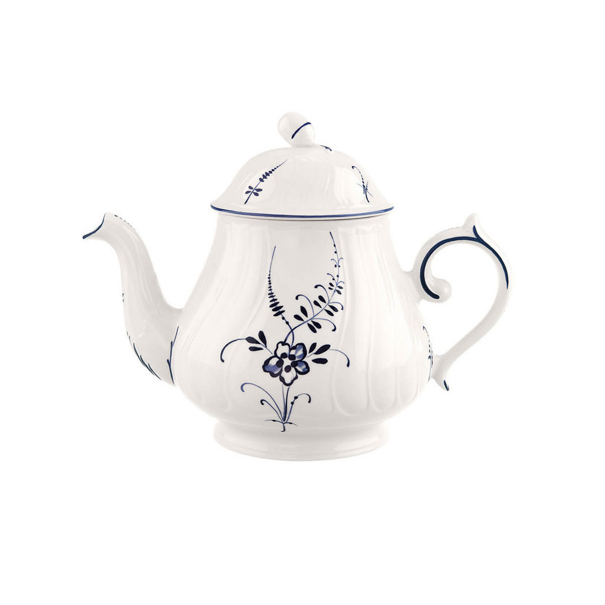 TEEKANNE Vieux Luxembourg weiß-blau 1,1 Liter - Blau/Weiß, Keramik (1.1L) - Villeroy & Boch