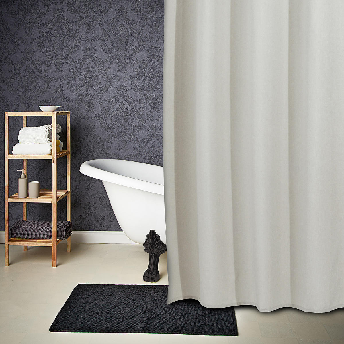 DUSCHVORHANG Wet Wet Wet - Beige, Kunststoff (180/200cm) - Butlers