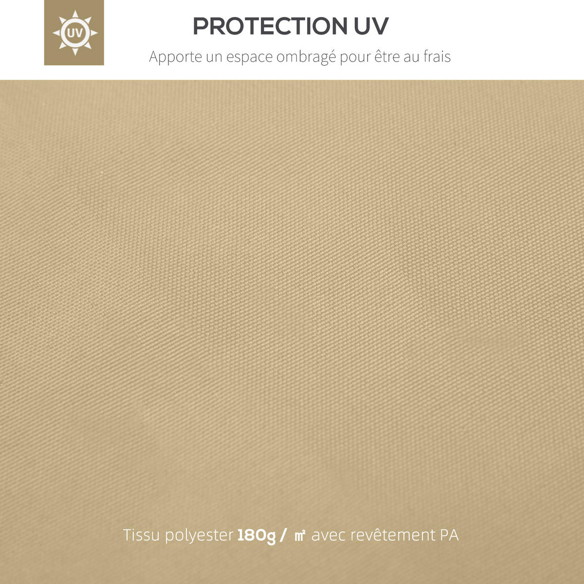ERSATZDACH für Gartenpavillon DE-12550 3x3 m Beige - Beige, Textil (300/1/300cm) - ComfortXL