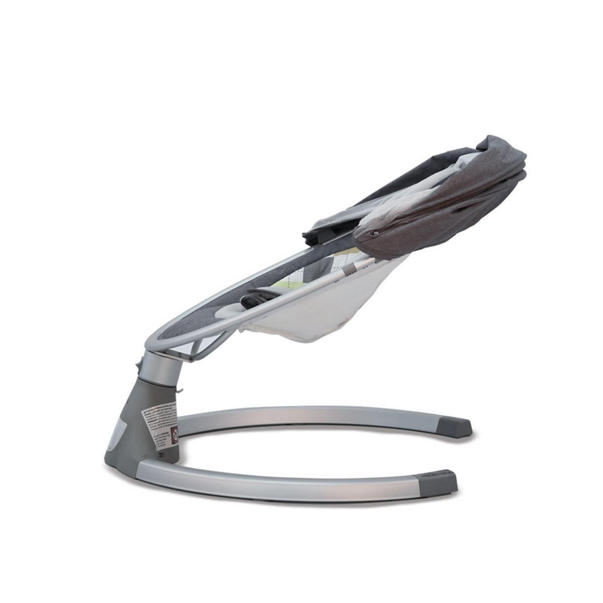 BABYWIPPE iSwing grau Bluetooth, Musikfunktion, Fernbedienung, Moskitonetz, USB-Anschluss - Grau, Metall - Cangaroo