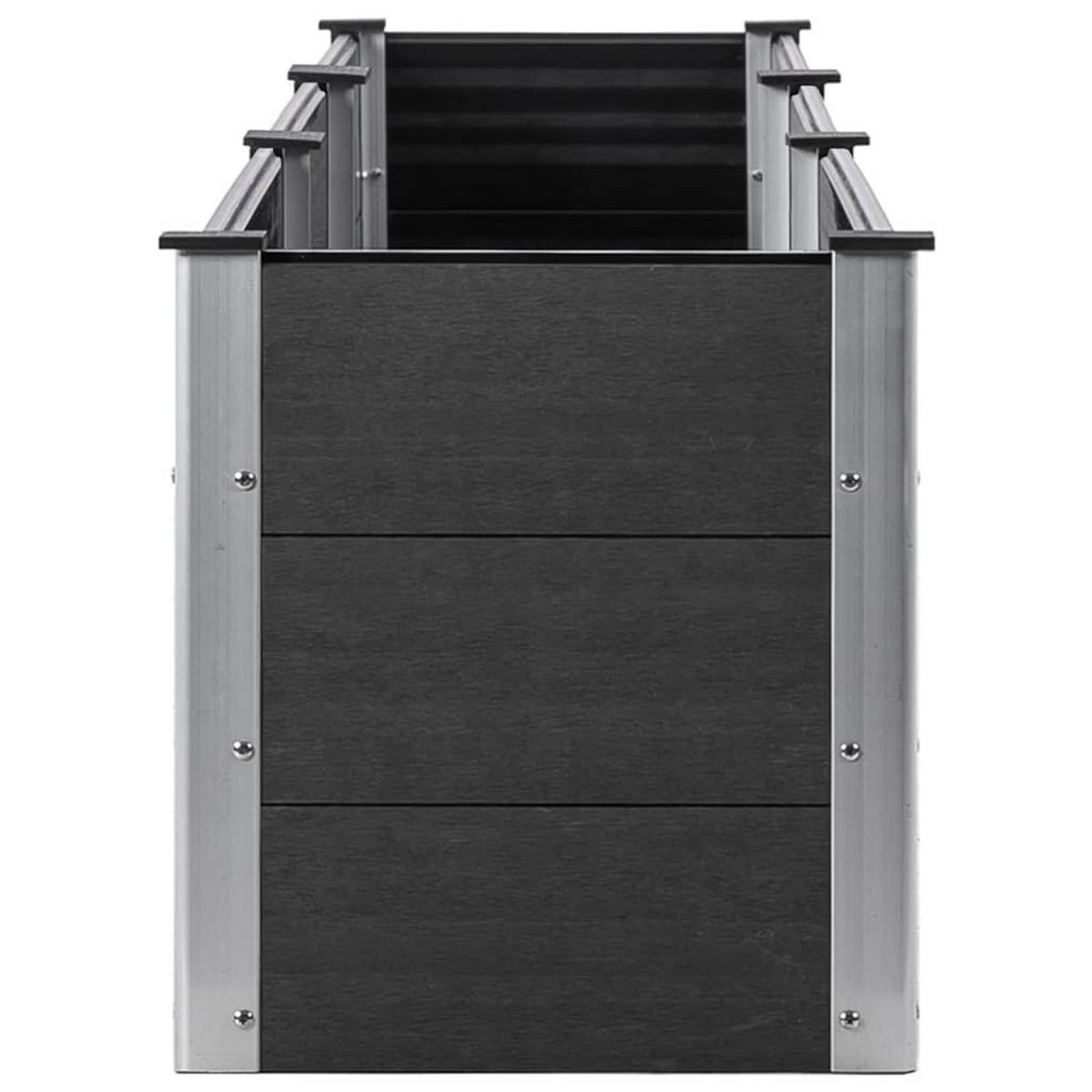 GARTEN-HOCHBEET 300x50x54 cm WPC Grau - Grau, Kunststoff (50/54/300cm) - furnicato