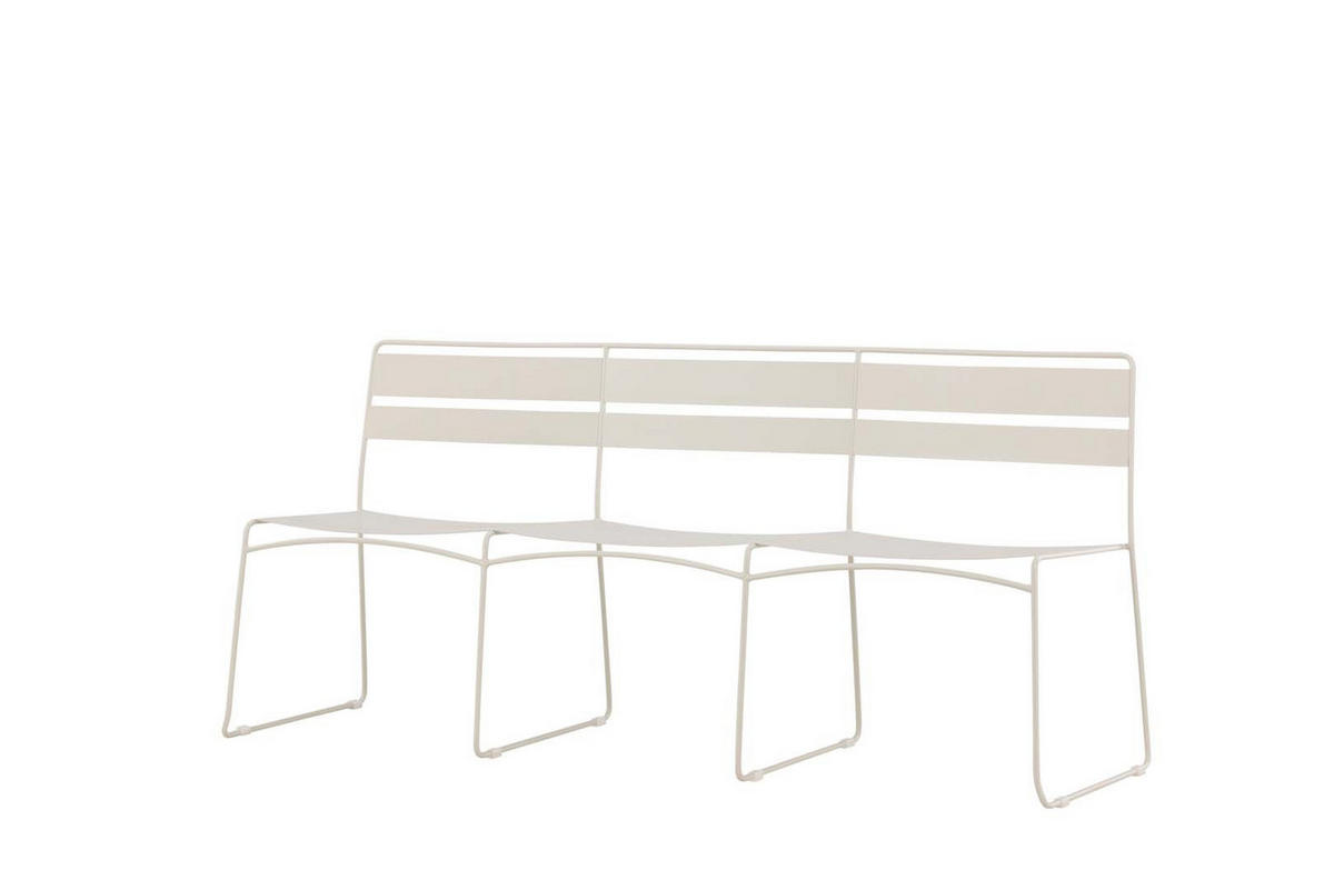 GARTENSOFA beige - Beige, Metall (180/78/55cm) - ebuy24