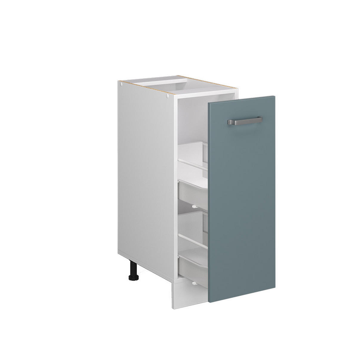 APOTHEKERSCHRANK R-Line Blau-Grau 30 cm, AP Anthrazit - Blaugrau/Weiß, Holzwerkstoff (30/81.6/60cm) - Vicco