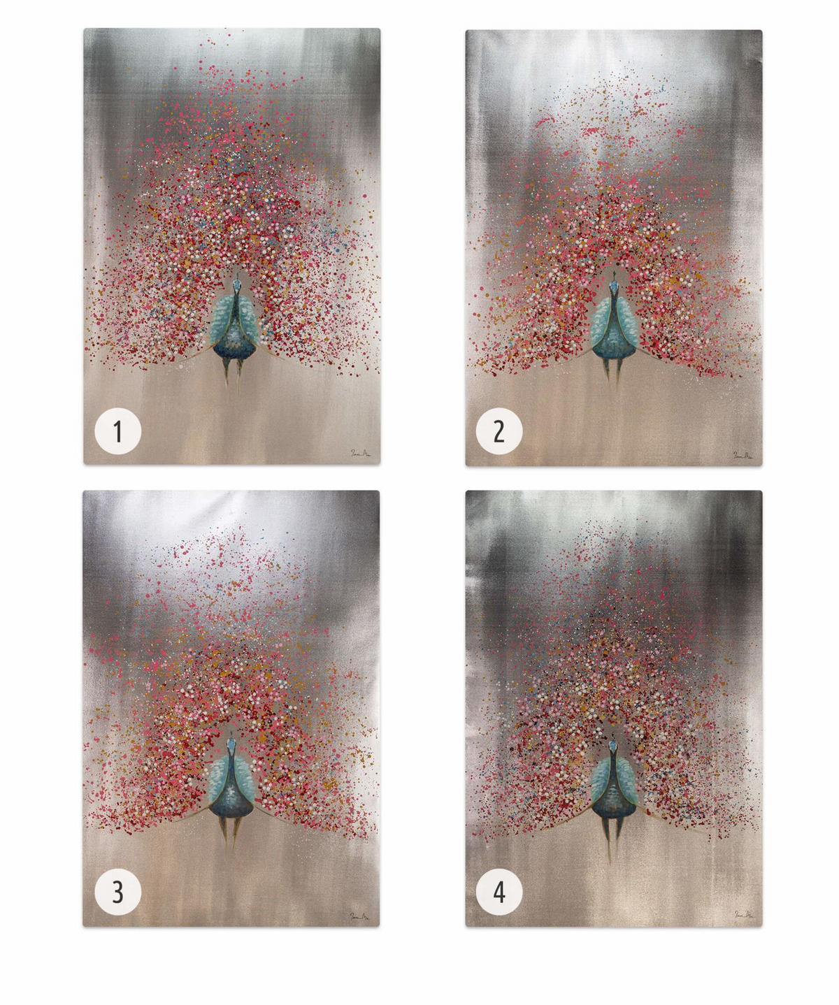 ACRYLBILD HANDGEMALT 80/120 cm - Pink, Holz/Textil (80/120cm) - KUNSTLOFT