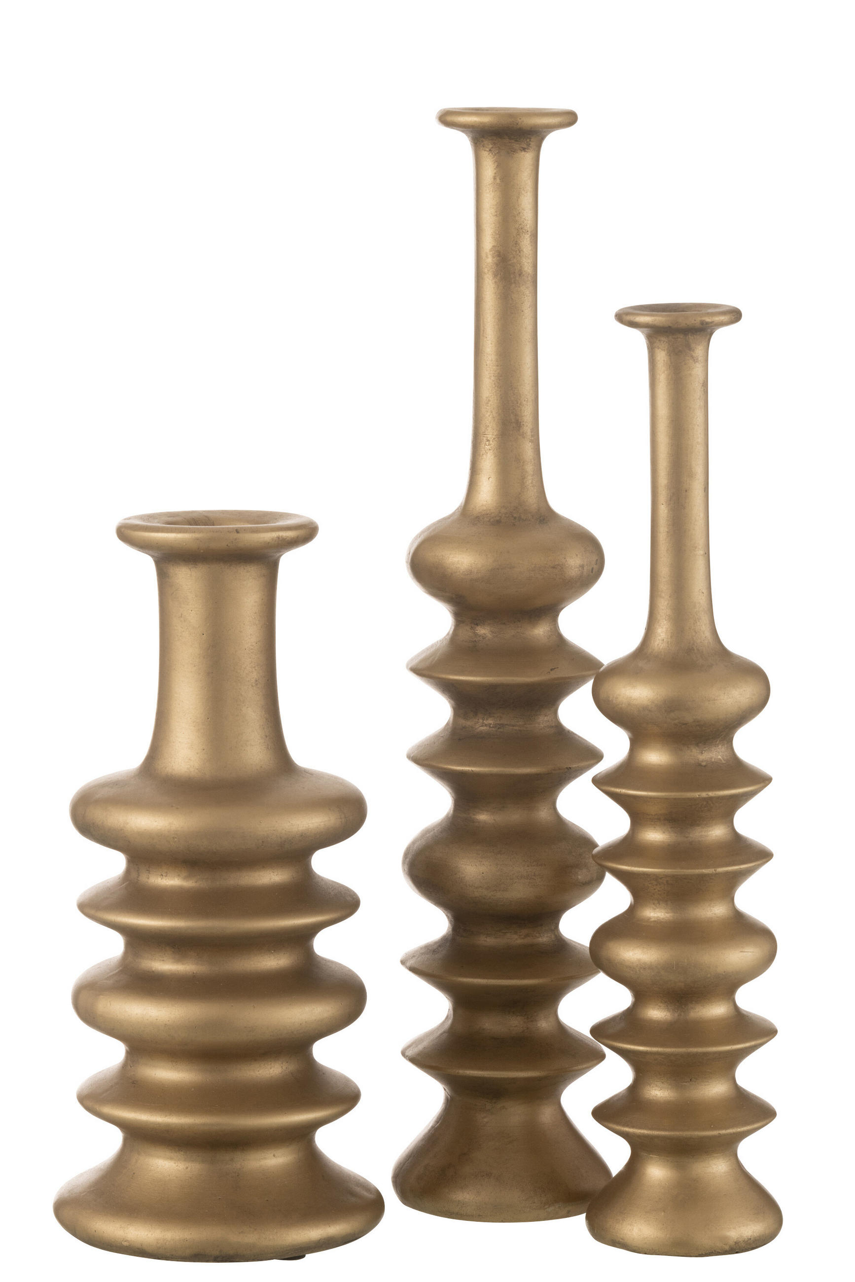VASE NEBU - Töpferei - Gold - 38 cm hoch - Goldfarben, Keramik (38cm) - J-Line
