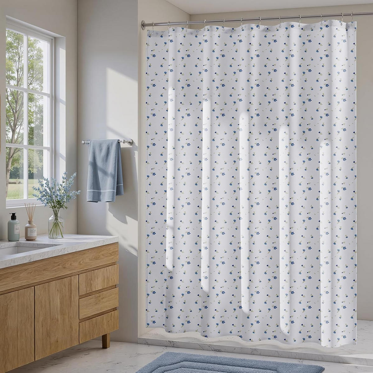 DUSCHVORHANG – 180 x 180 cm – Material: Polyester - Multicolor, Textil (180/180cm)