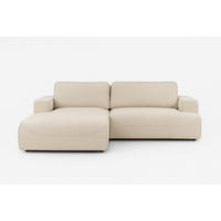 ECKSOFA LUNA mit Bettkasten und Schlaffunktion, Beige - Beige, Textil (195/271cm) - KS Home Concept