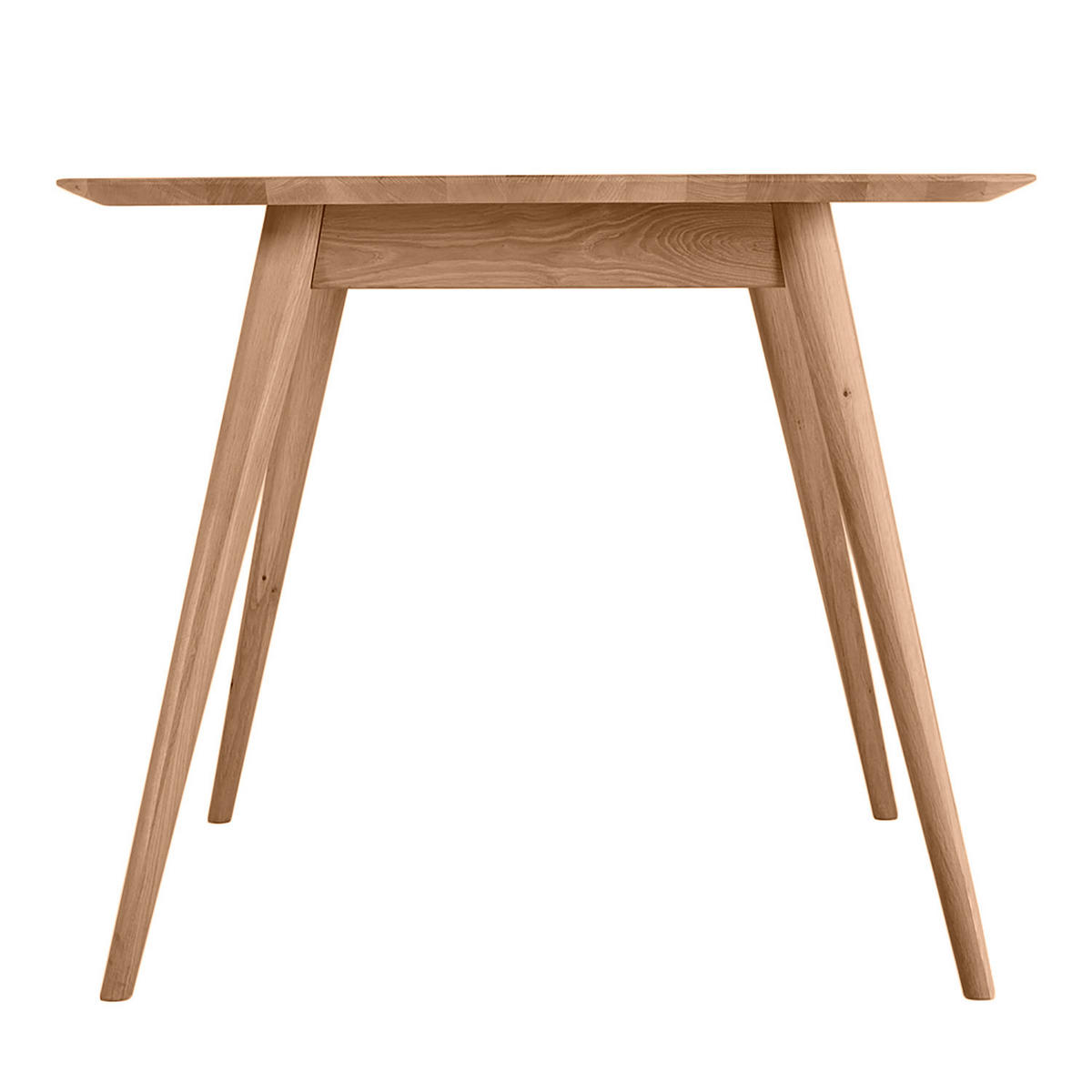 ESSTISCH - Massivholz - Eichefarben, Holz (90/140/75cm) - home24