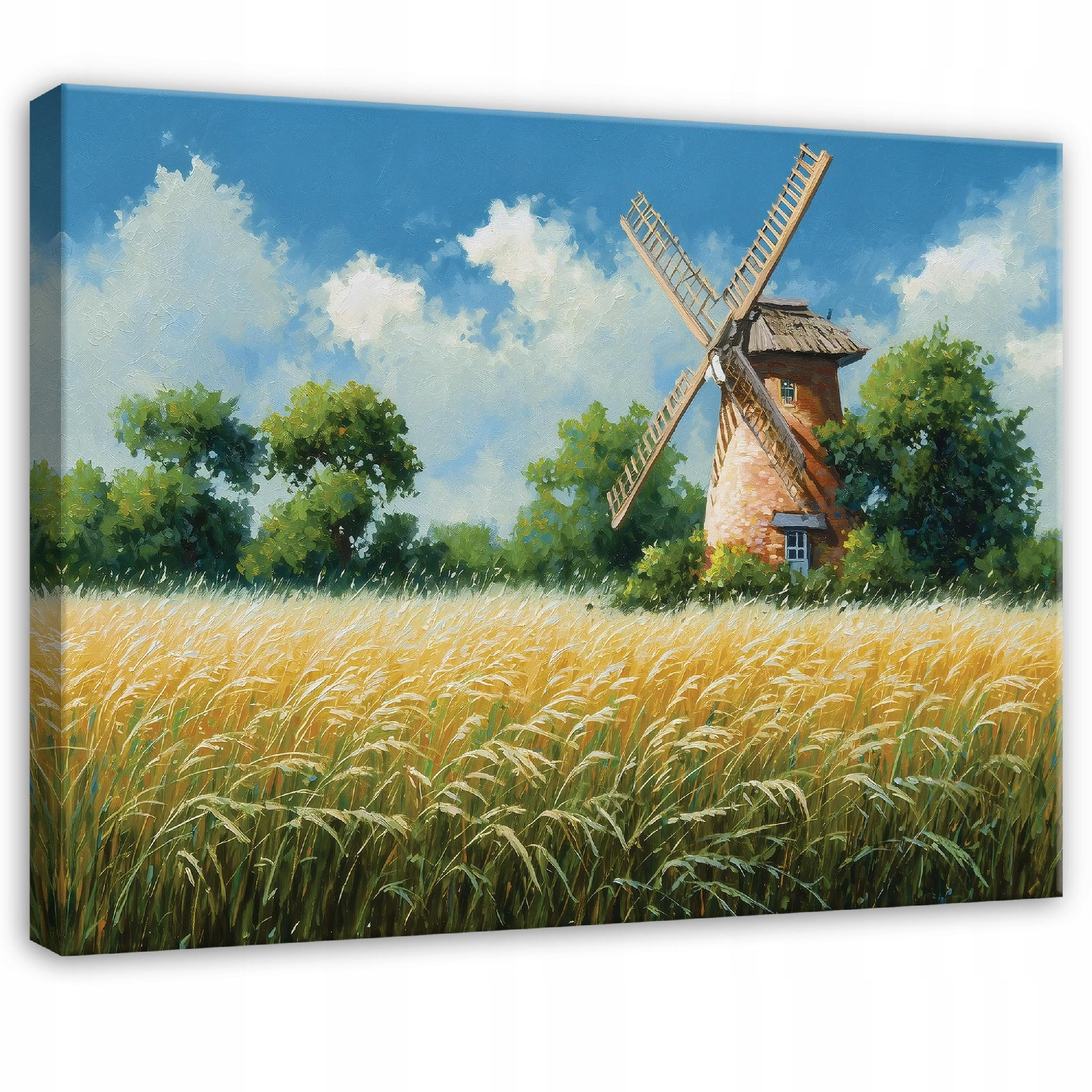LEINWANDBILD Wiese Blumen Beige 100x70 cm - Multicolor, Holzwerkstoff (100/70cm) - Wallarena