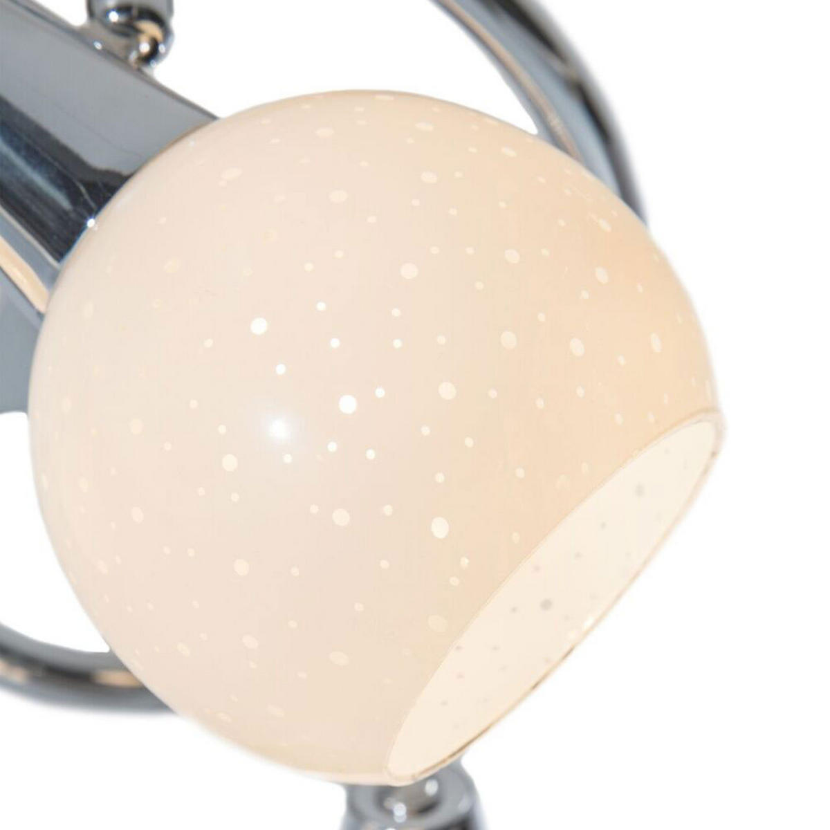 LED DECKENLEUCHTE Metall Chrom Silber - Silberfarben, Glas (12/25/25cm) - Nowa