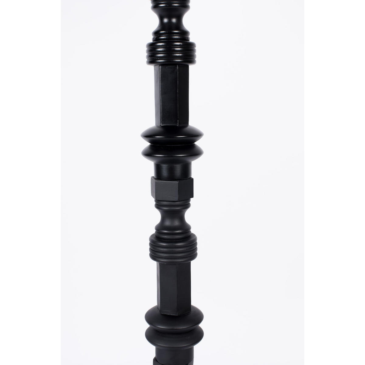STEHLAMPE Totem Schwarz - Schwarz, Metall (46/46/148cm) - Zuiver