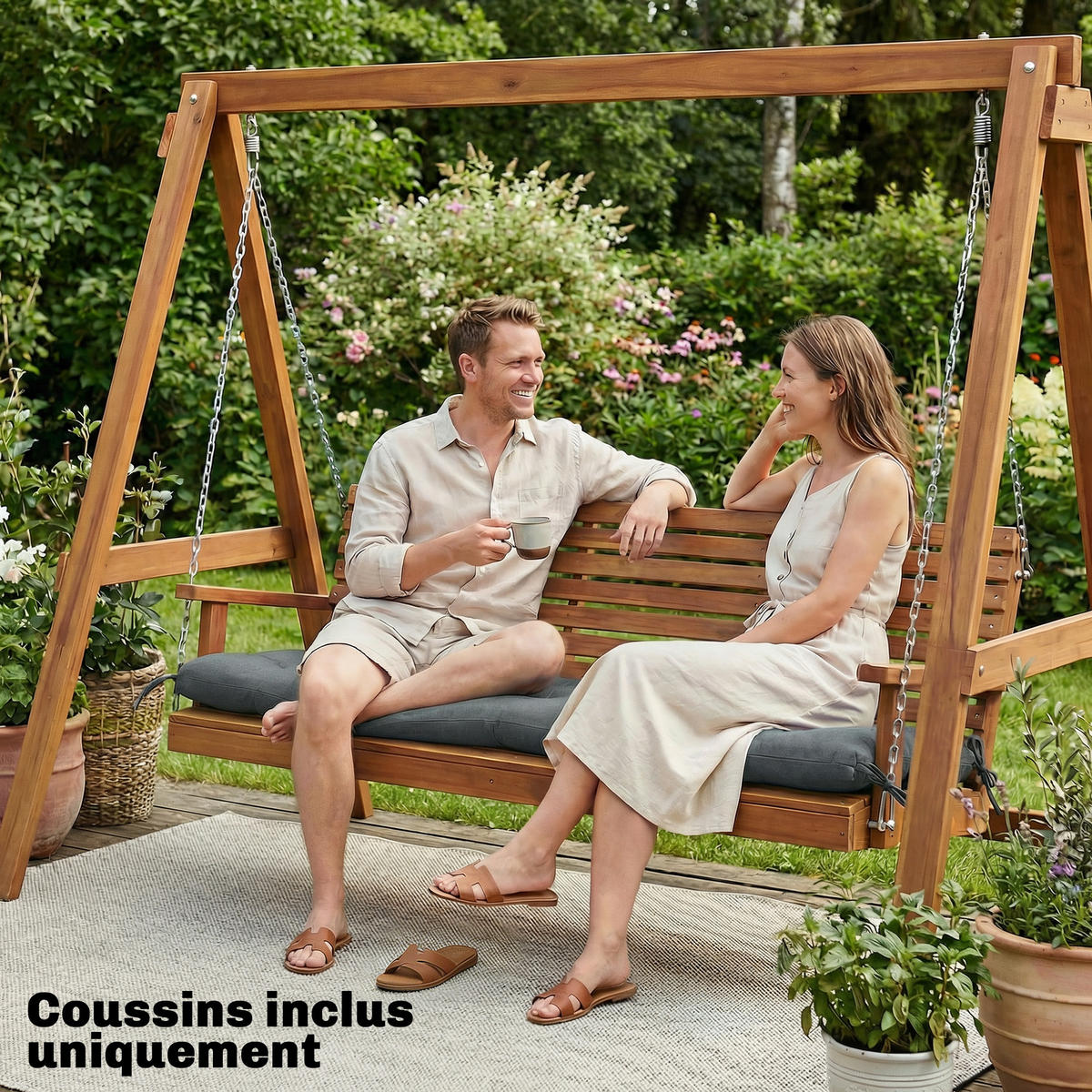 LOUNGEKISSEN DE-17741 13 cm Dunkelgrau - Dunkelgrau, Textil (65/13/198cm) - ComfortXL