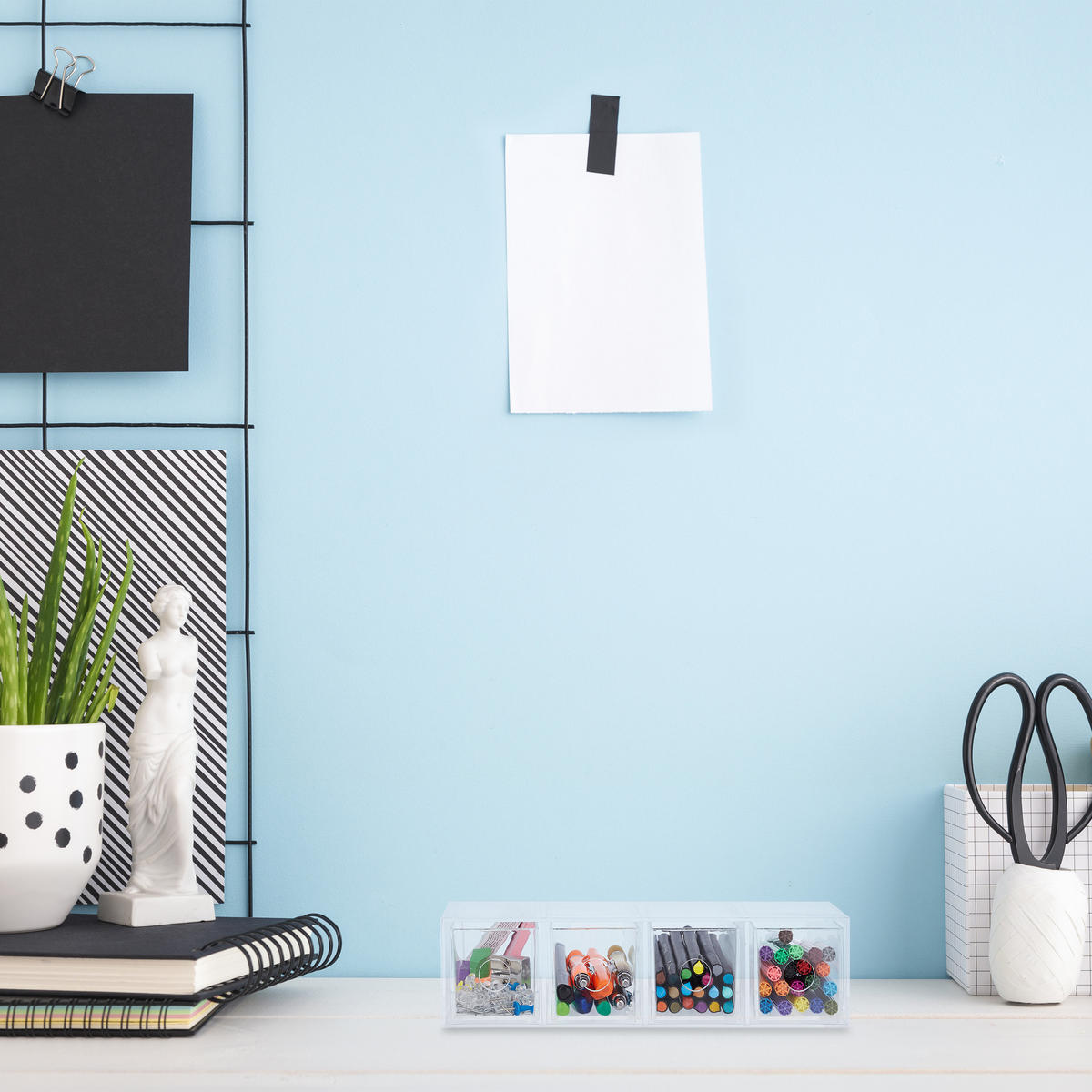 SCHUBLADENBOX - Transparent, Kunststoff (25/6/17.5cm) - Relaxdays