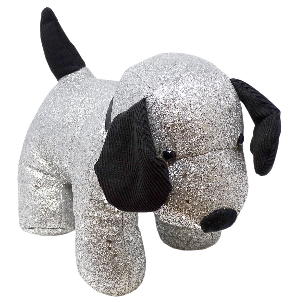 TÜRSTOPPER Hund Charly - Silberfarben, Textil (10/30cm) - Lashuma