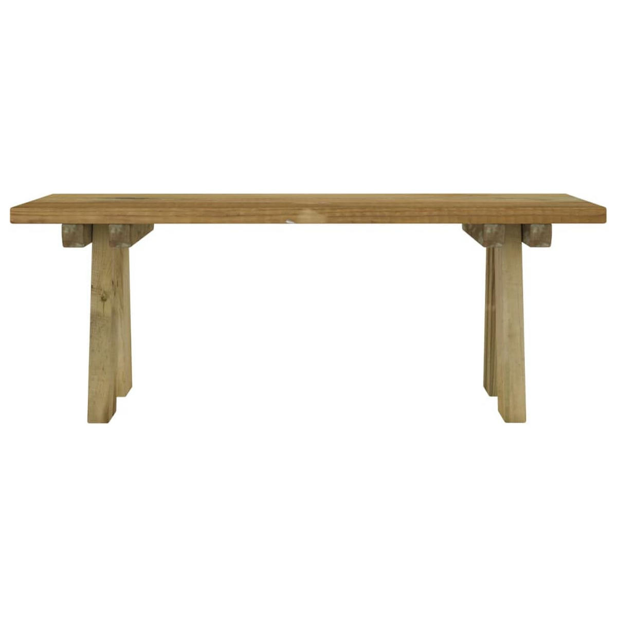 GARTENBANK 110 cm Massivholz Kiefer Imprägniert - Braun, Holz (110/45/38cm) - furnicato
