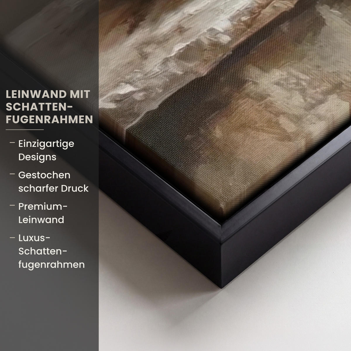 LEINWAND Bilder mit Rahmen - Obst - Kräuter - Ländlich - 100x70 - Naturfarben, Textil (100/70cm) - MuchoWow