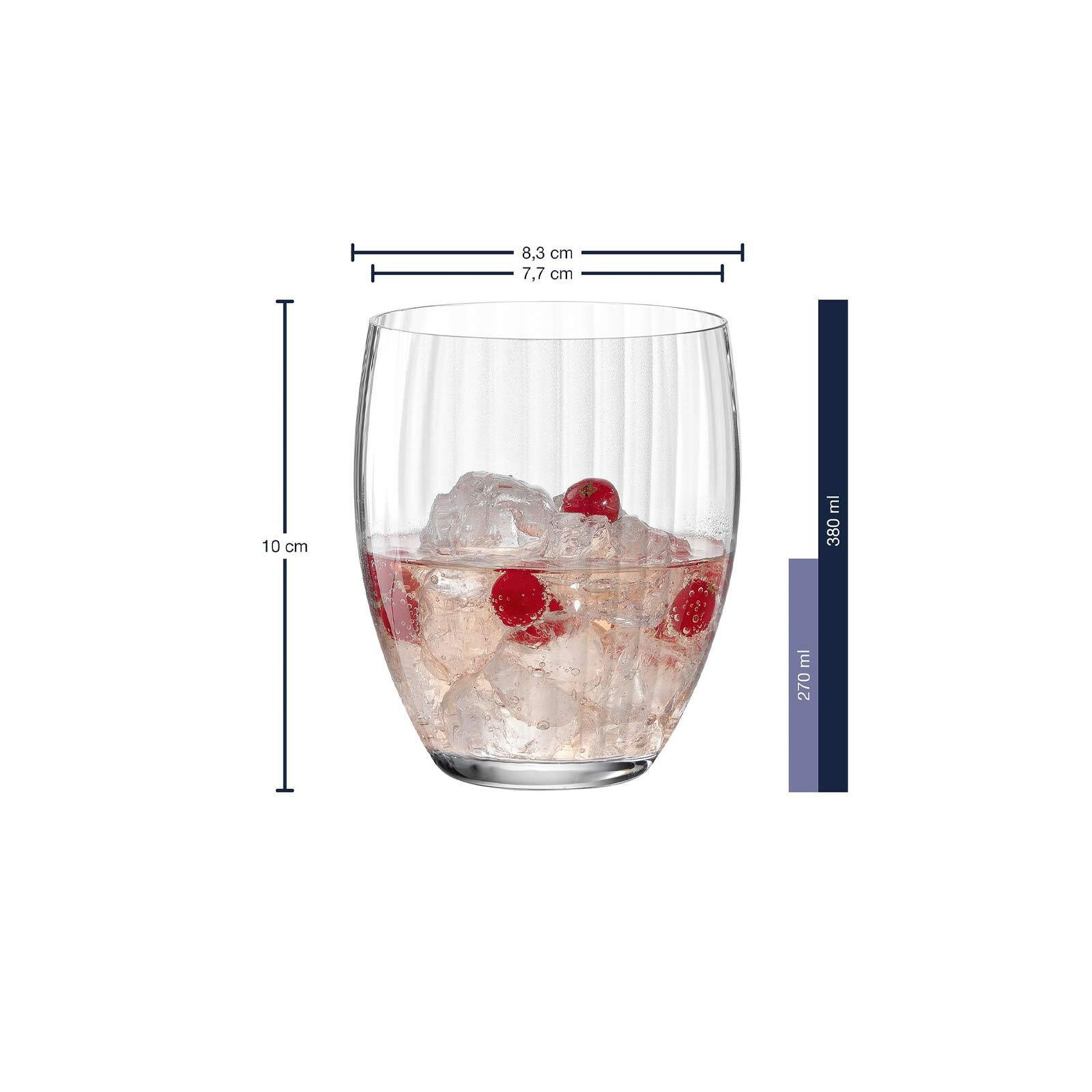 TRINKGLÄSER Poesia transparent 380 ml & 460 ml 12er Set - Transparent, Glas (0.84L) - Leonardo Living