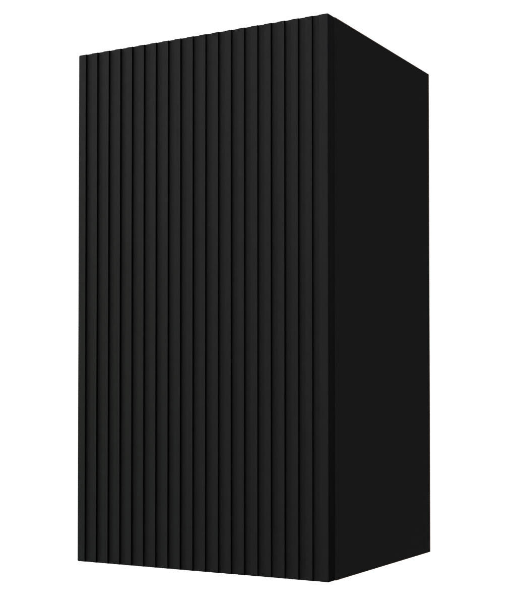 Feldmann-Wohnen Hängeschrank Schwarz, Schwarz 40x72x32.5 cm