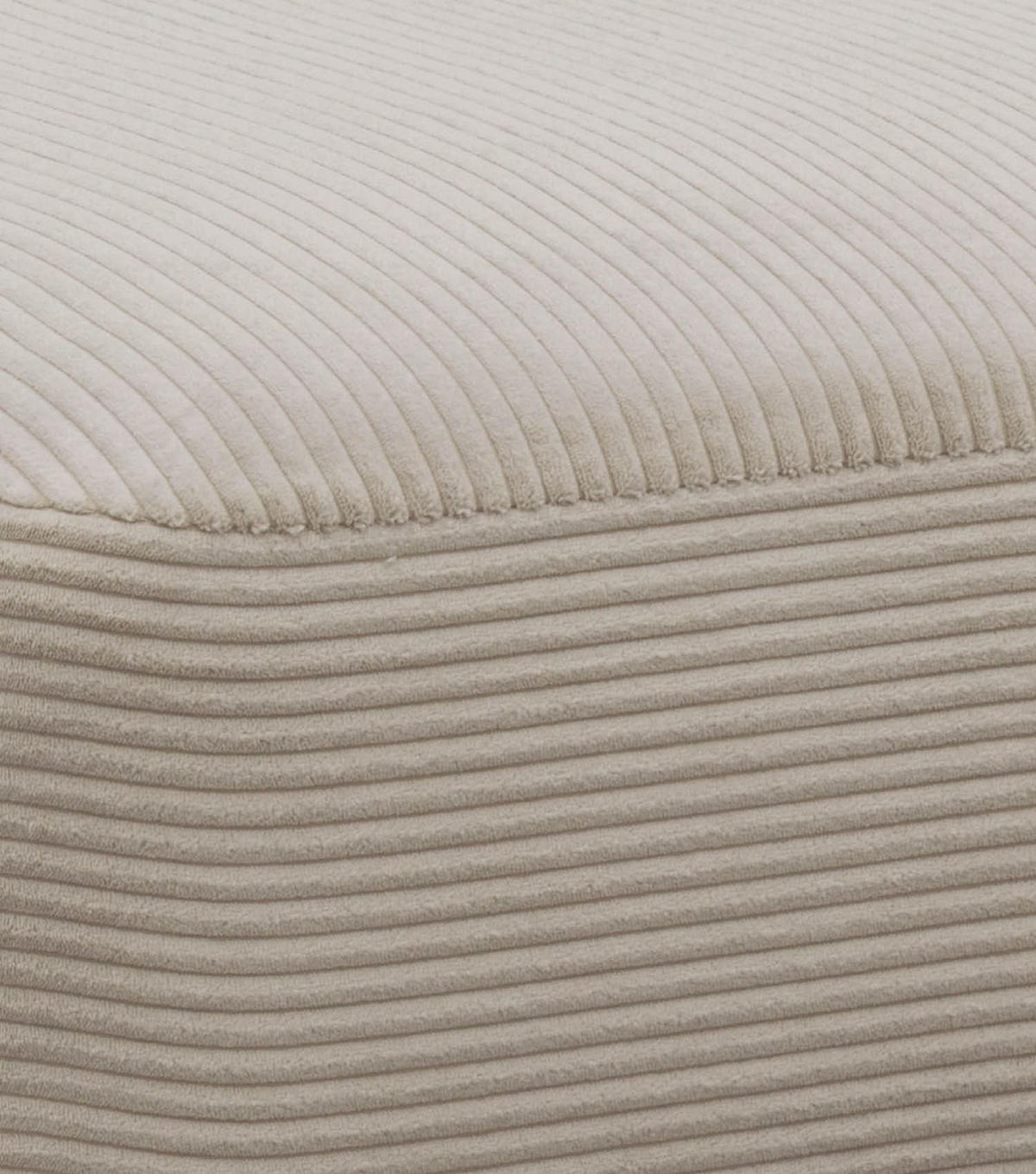 POLSTERHOCKER Cubo - Taupe, Textil (91/91cm) - Mokebo