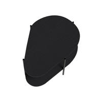 COUCHTISCH Malumi MM-8 Schwarz Paintflow - Schwarz, Holzwerkstoff (65/90/45cm)
