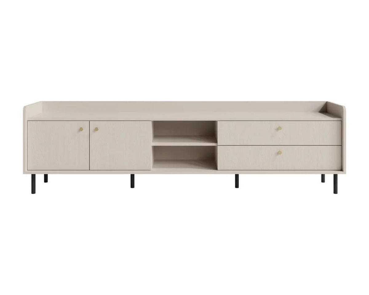 WOHNZIMMER Set – GRANDE System – Beige - Beige, Holzwerkstoff (153.5/91/42cm) - hi-markt