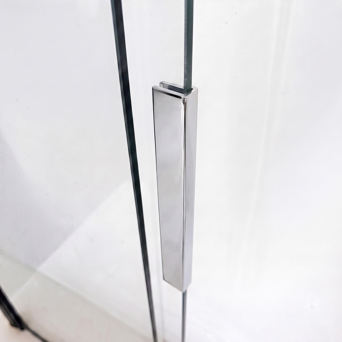 BADEWANNEN-DUSCHWAND Schiebetür Rea Dario Chrome 100 - Chromfarben, Glas (100/140cm) - REA