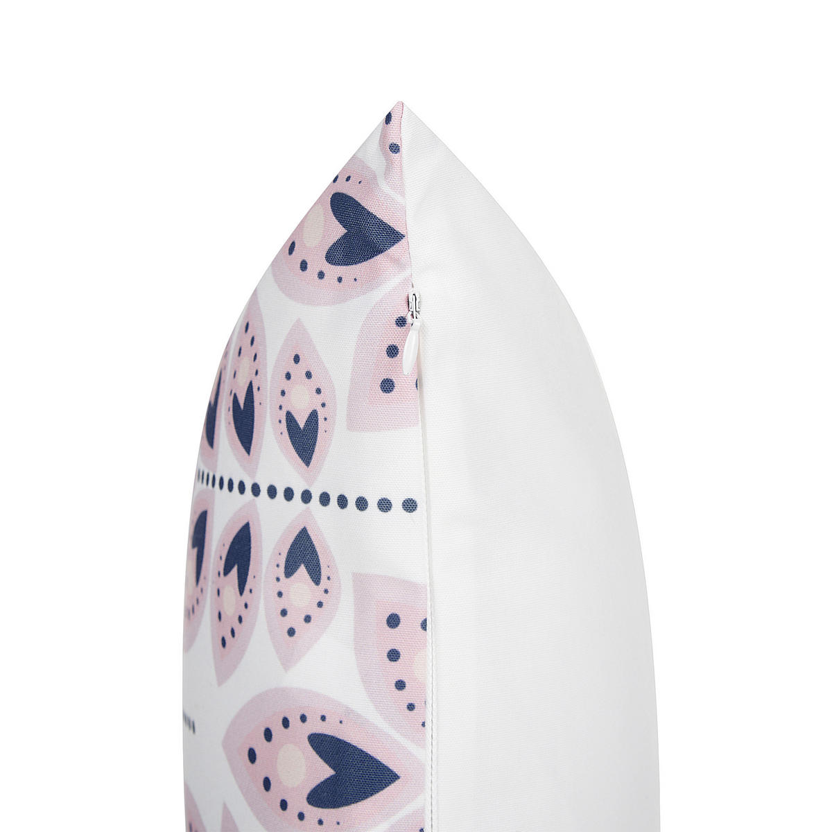 ZAHRADNÍ POLŠTÁŘ sada 2 ks S motivem listů béžový 45/45 cm Torretta - krémová, textil (45/45cm) - Beliani