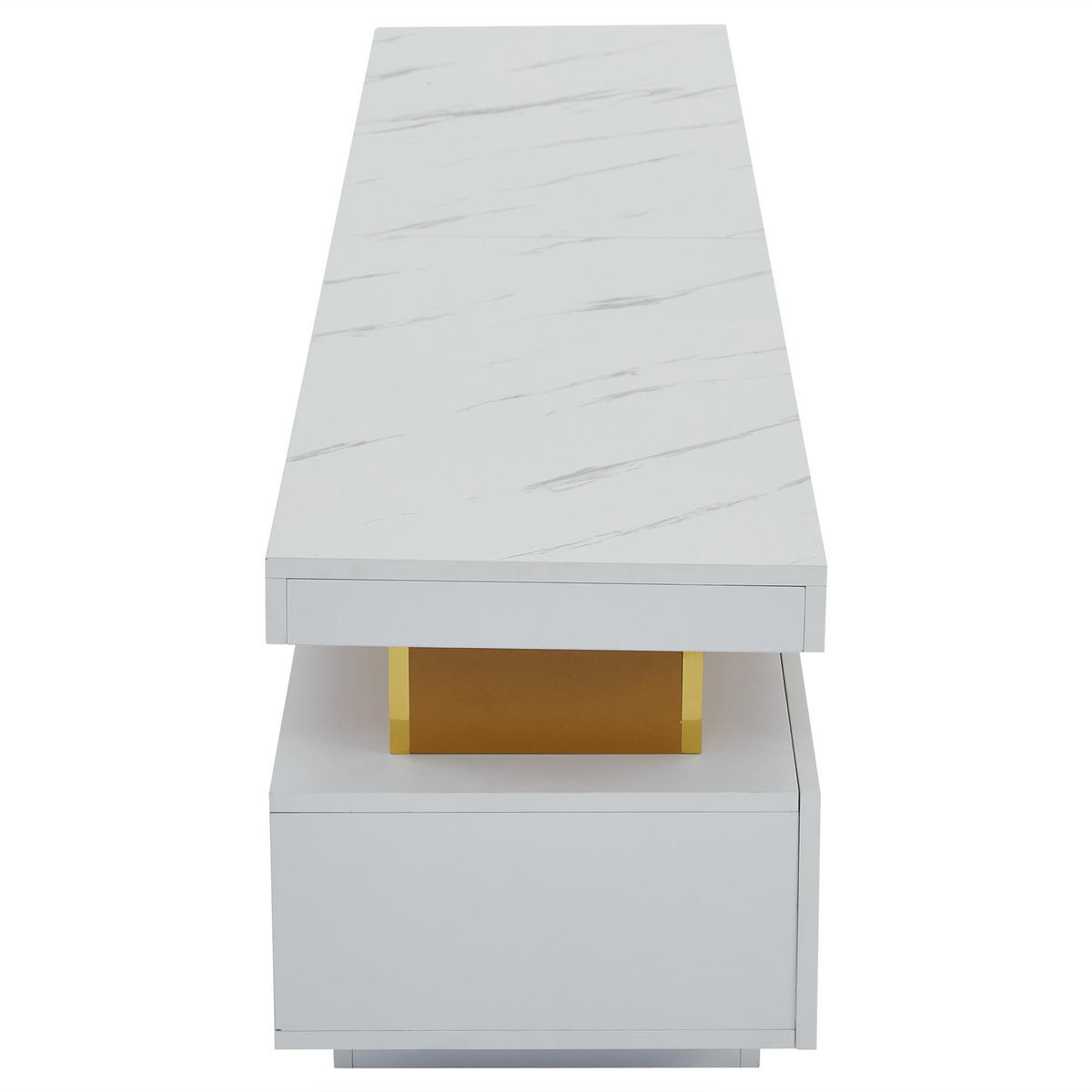 LOWBOARD Modellname Weiß 200/40/42 cm - Weiß, Holz (200/42/40cm) - PANGIVO