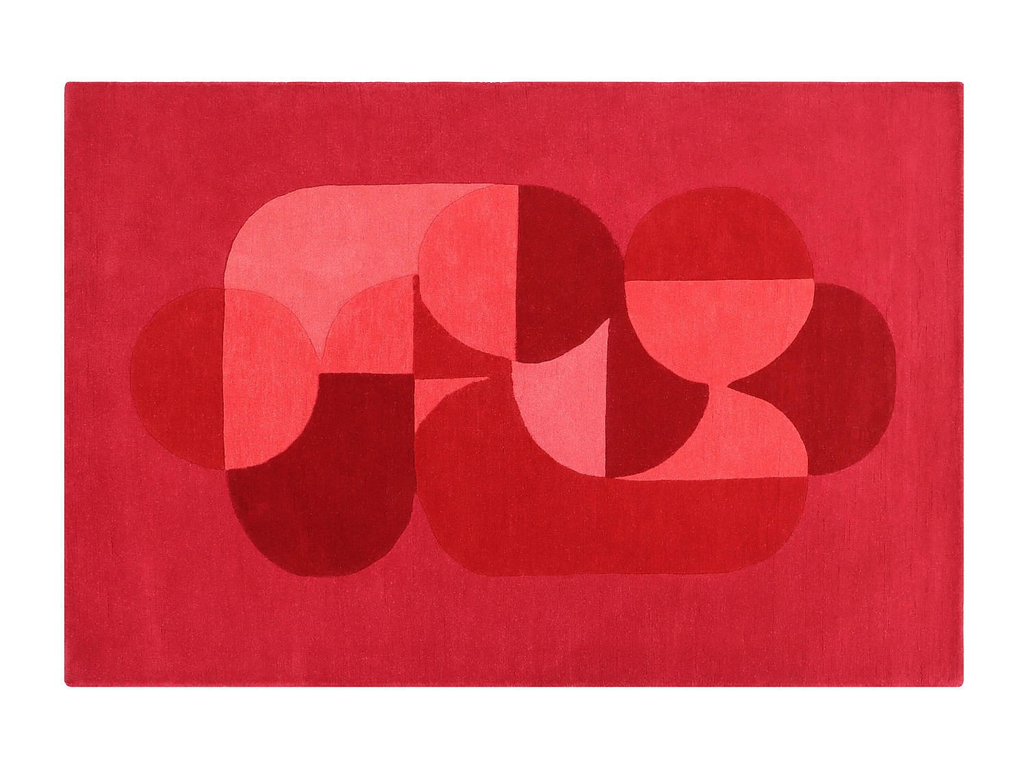 WOHNZIMMERTEPPICH - 230 cmcm x 160 cmcm - Stoff - Rot - BLIVORA - Rot, Textil (230/160cm) - Vente-Unique