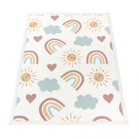 KINDERTEPPICH waschmaschinenwaschbar Regenbogen Sonne Wolken Kinderzimmer schmutzabweisend Mehrfarbig Rechteckig 160x220 - Multicolor, Textil (160/220cm) - KADIMA DESIGN