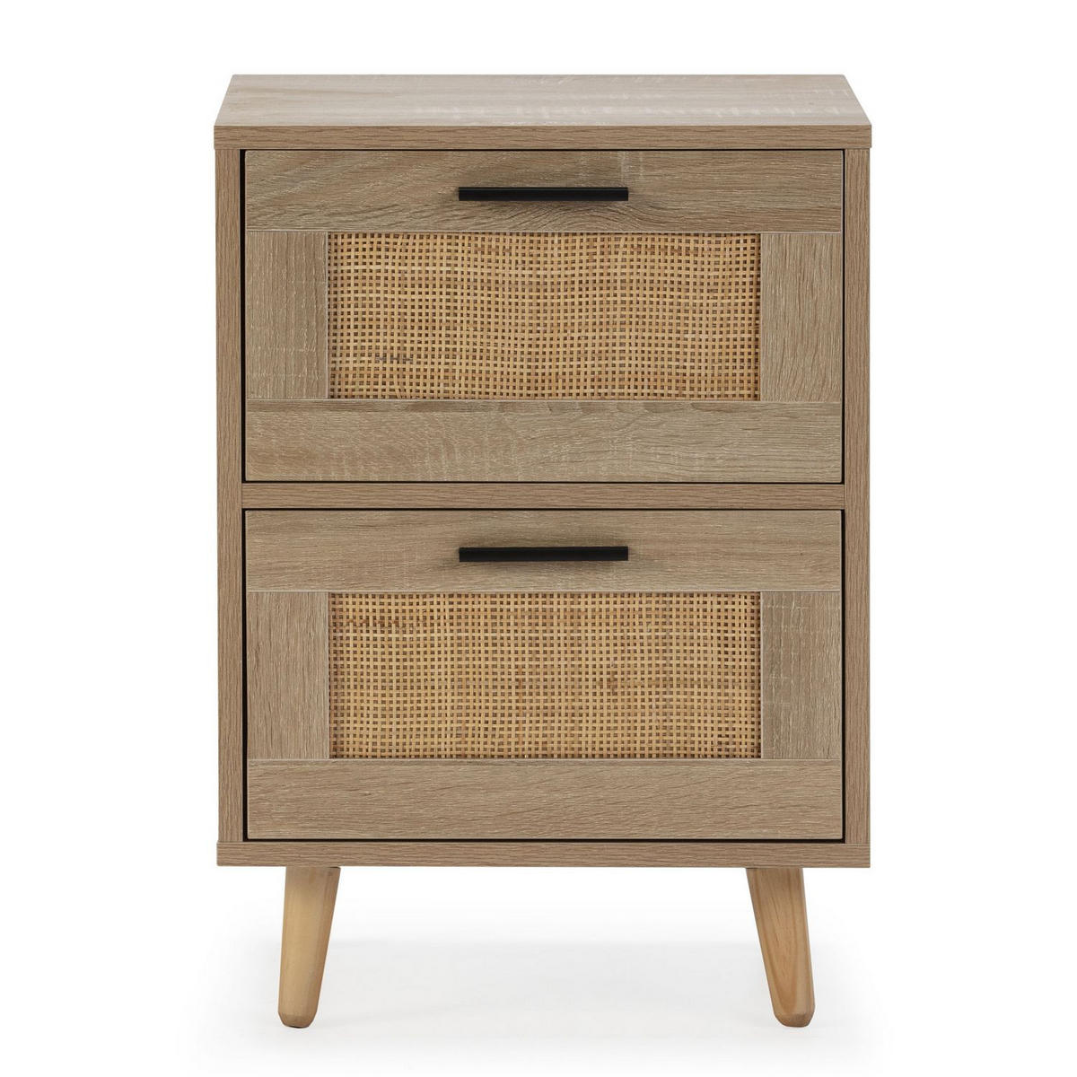 NACHTTISCH Dalia 2 Schubladen - Eichefarben, Holz/Holzwerkstoff (40/56/34cm) - VS Venta-stock