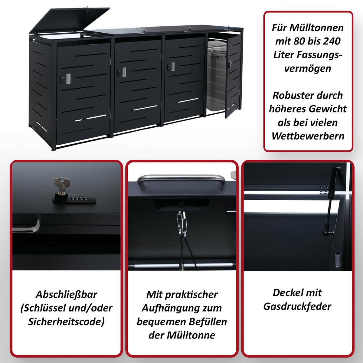 OBKLAD POPELNICE E83B antracit - antracitová, kov (265/117/80cm) - MCW