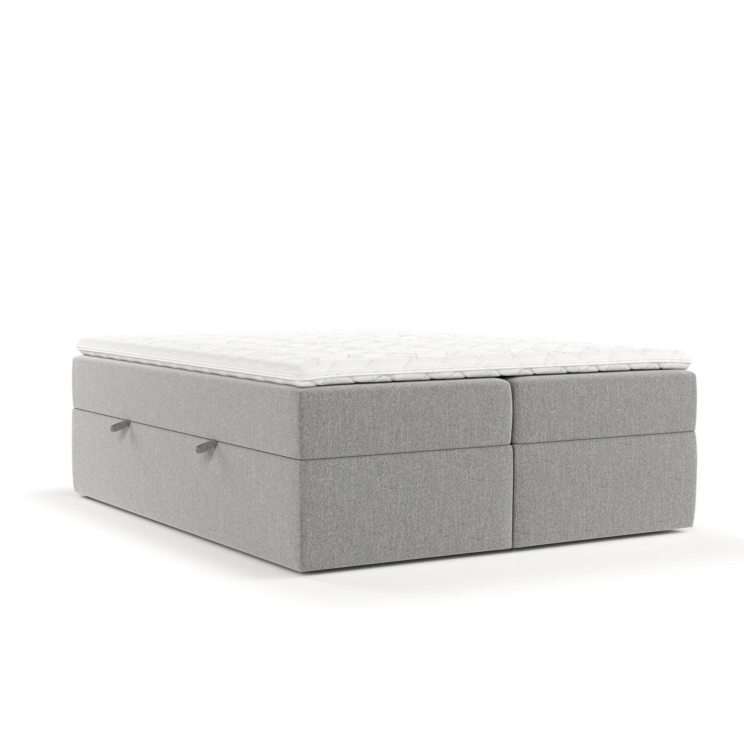 BOXBETT Yoko Grau 200/200 cm - Schwarz/Grau, Holz/Holzwerkstoff (200/200cm) - Maison de Reve