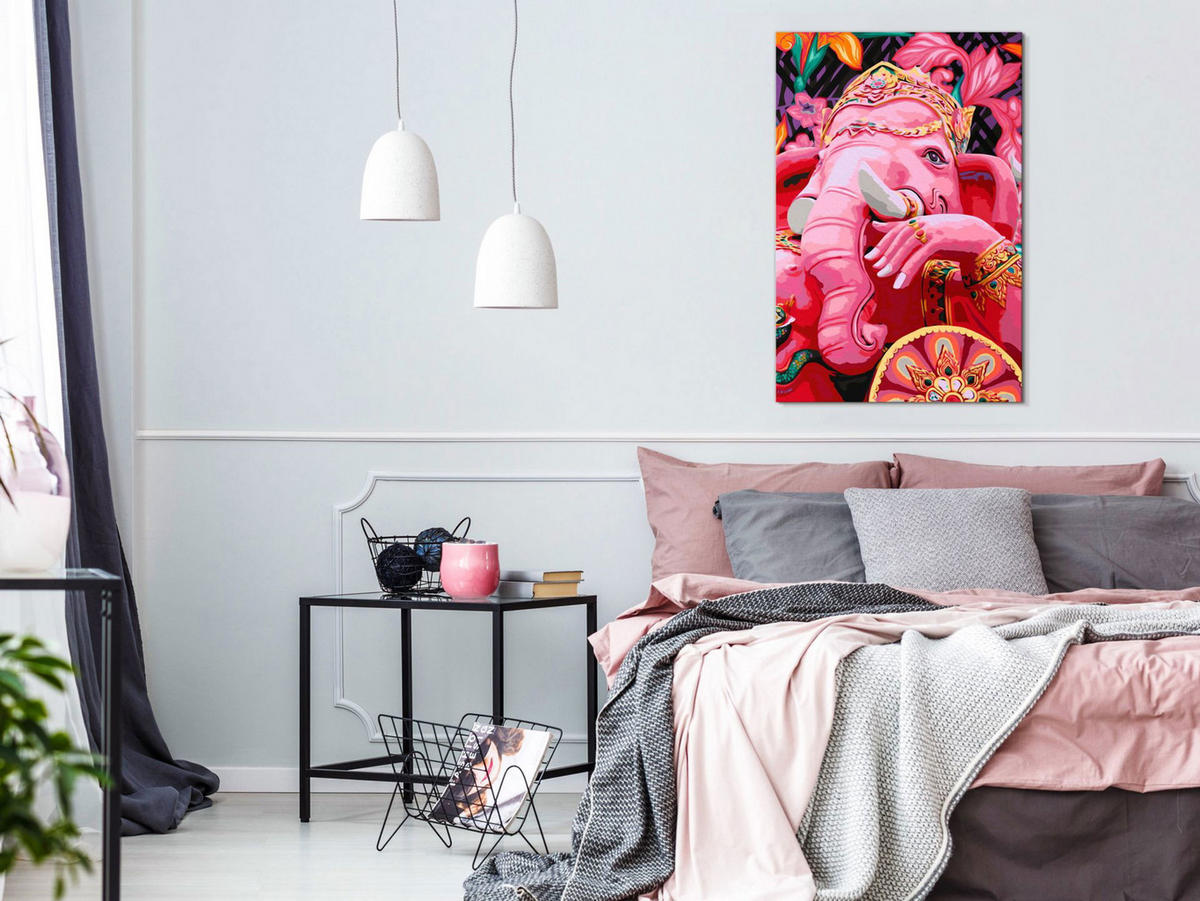 MALEN NACH ZAHLEN Bunt 40/60 cm - Multicolor, Textil (40/60cm) - KUNSTLOFT