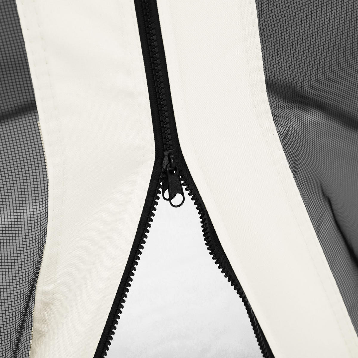 ERSATZNETZE DE-12696 300/300 cm 4er-Set mit Reißverschluss und Haken - Schwarz, Textil (1/207/302cm) - ComfortXL