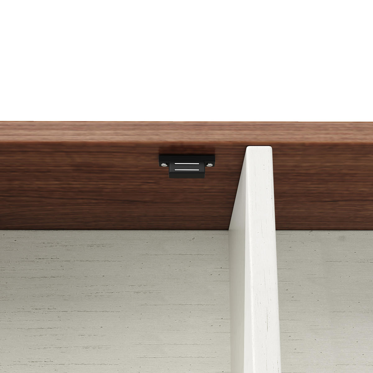 BUFFET DE-38389 115/40/174 cm mit LED-Beleuchtung und Schiebetüren Weiß - Weiß, Holzwerkstoff (115/174.7/40cm) - ComfortXL