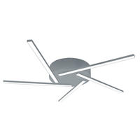 LED-DECKENLEUCHTE - Grau, Metall (60/60/4cm) - Lumicom