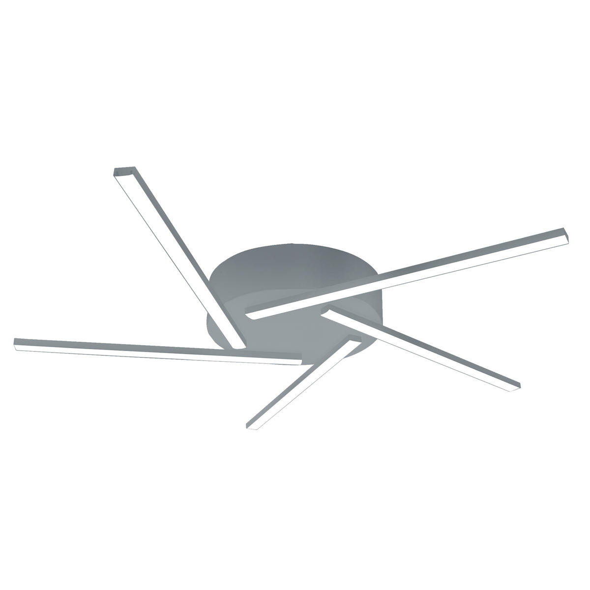 LED-DECKENLEUCHTE - Grau, Metall (60/60/4cm) - Lumicom