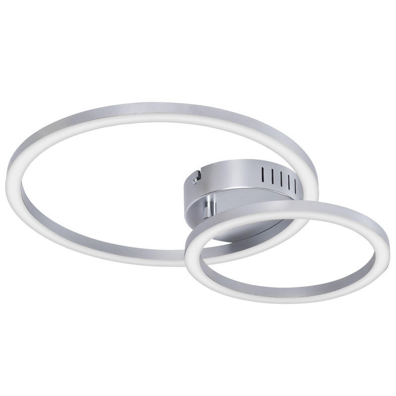 LED stropna svetilka 30x40,5x6,7 cm - srebrne barve, umetna masa (40.5/30/6.7cm) - Nettlife