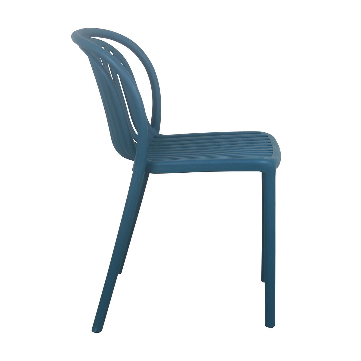 GARTENSTUHL, Blau - Blau, Kunststoff (58/49cm) - Oviala