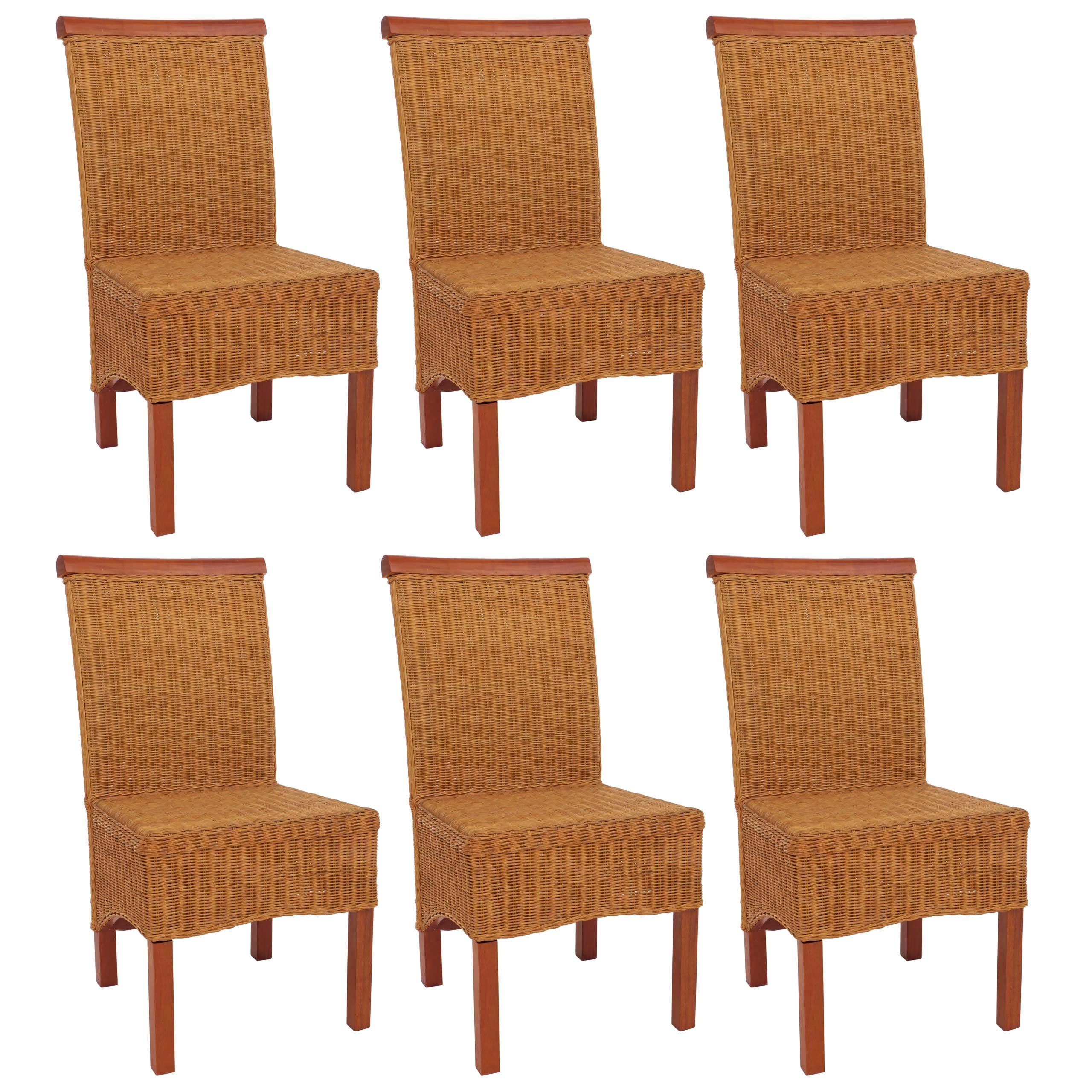 ESSZIMMERSTUHL Braun 6er-Set - Braun, Holz (46/96/42cm) - MCW