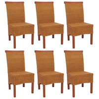 ESSZIMMERSTUHL Braun 6er-Set - Braun, Holz (46/96/42cm) - MCW