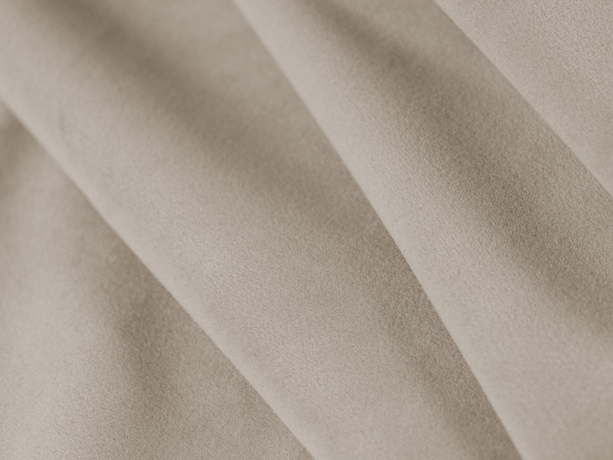 ECKSOFA rechts Ruby aus Samt beige 4 Sitzplätze - Beige, Textil (180/273cm) - Micadoni