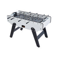 TISCHFUSSBALLTISCH - MDF - 153 x 77,6 x 96 cm - Weiß - SUAREZ - Weiß, Holz (153/77.6cm) - Vente-Unique