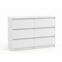 KOMMODE mit fünf Schubladen in Weiß - Weiß, Holzwerkstoff (120/77/40cm) - Home Collective