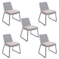 GARTENSTUHL BALERO - 5, Hellgrau - Hellgrau, Kunststoff/Metall (63/85/62cm) - Home Deluxe