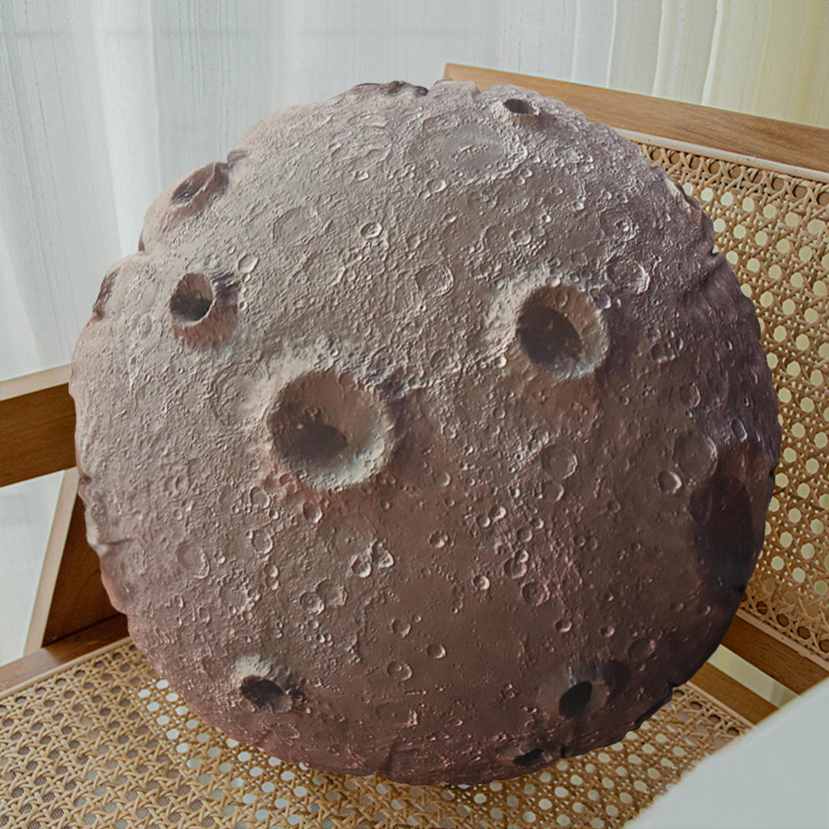 KISSEN Planet Universum Mond 41cm - Grau, Textil (41/6cm) - Vercart